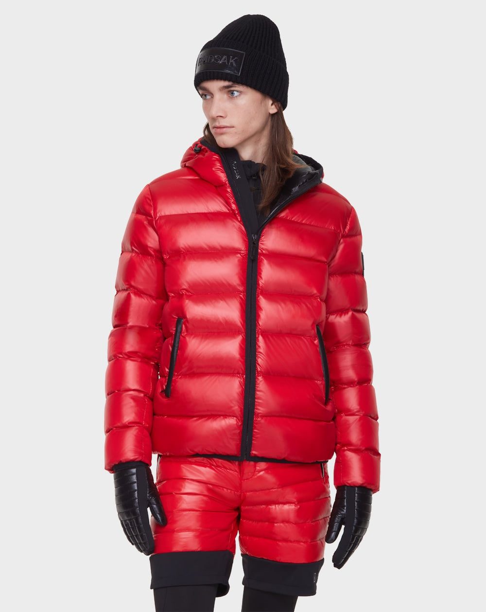 Mens Jacket Rudsak Red Jacket Rudsak Dee Down Jacket
