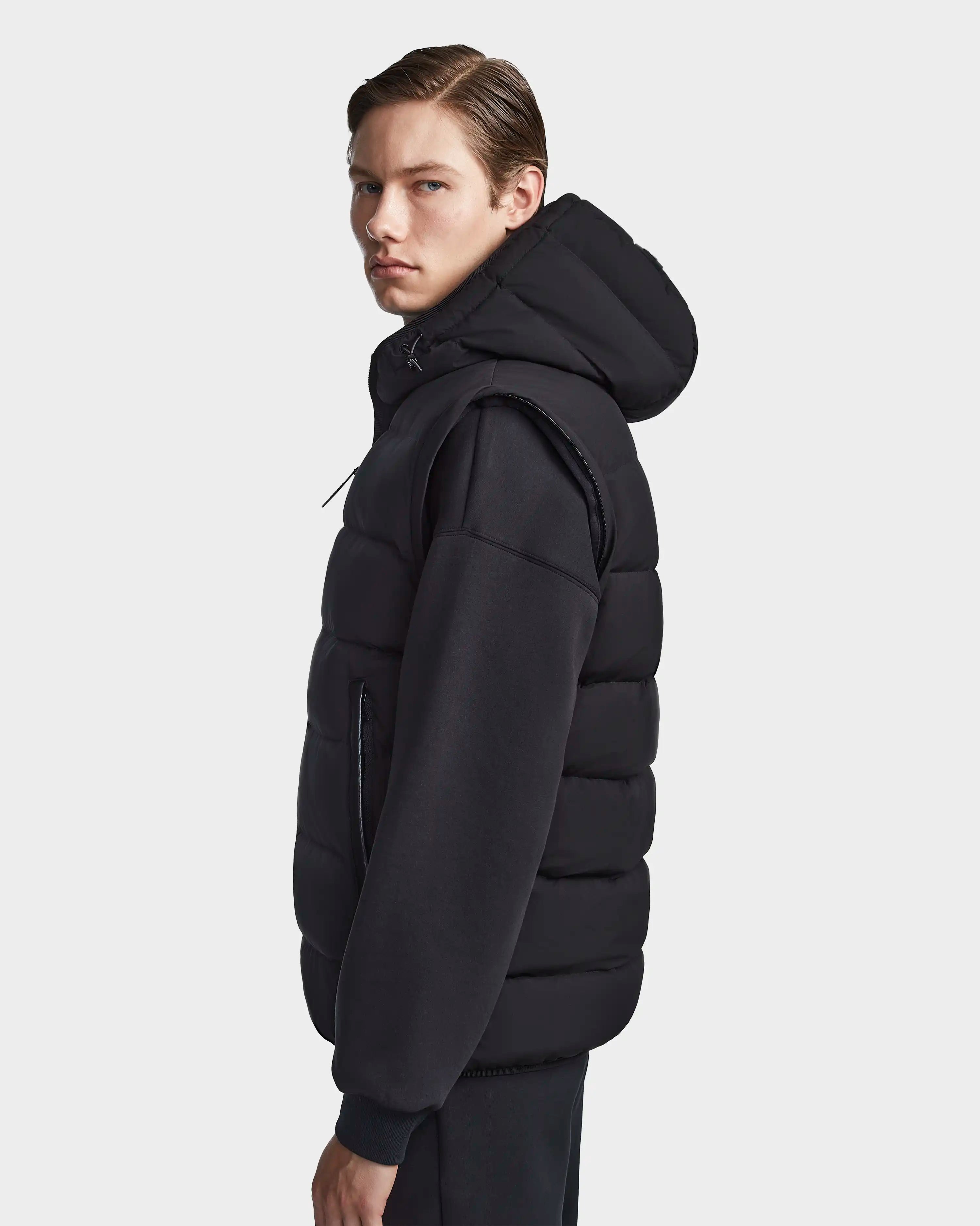 Burberry Puffer Jacket with Removable Sleeves | Winter outfits men, Mens  outfits, Mens winter fashion