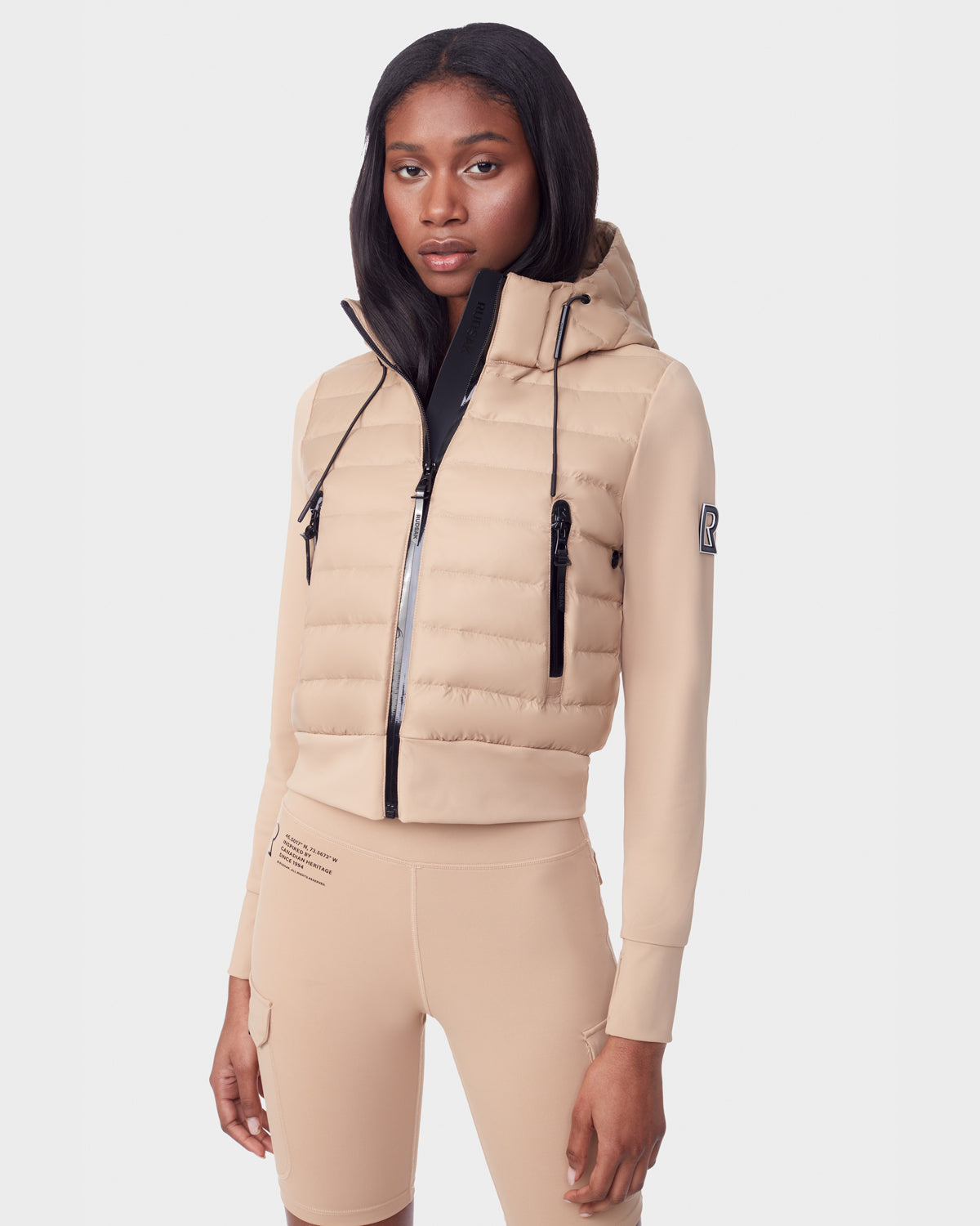 Women's down bomber jacket CASSA TOFFEE RUDSAK Rudsak International